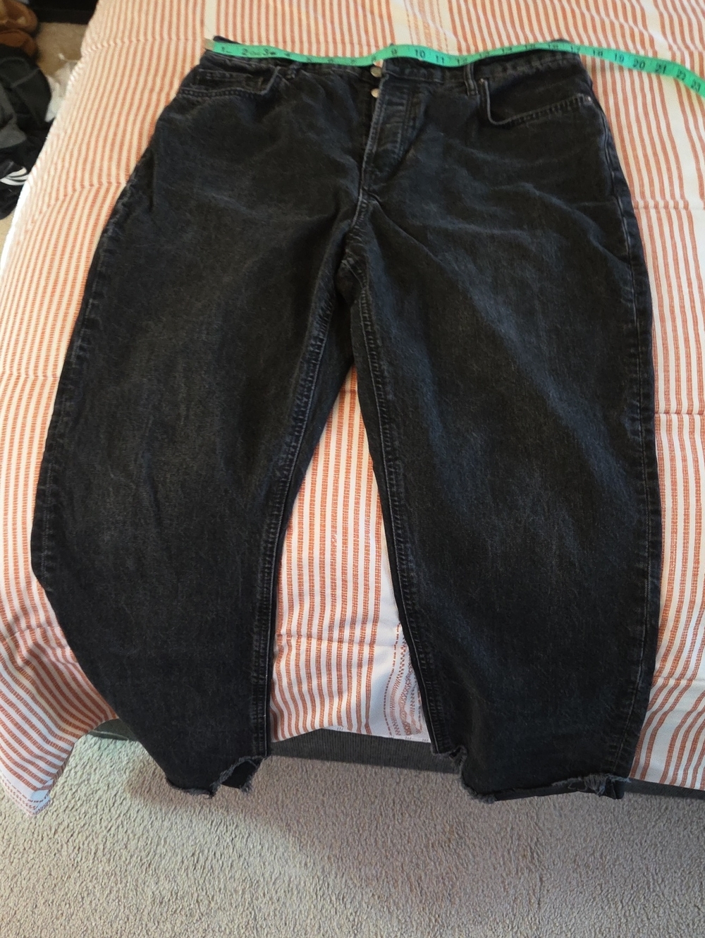 We The Free High-Rise Washed Black Tapered Jeans